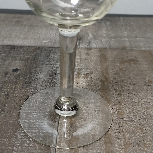 Vintage Hand Blown Etched Flowers & Leaves Crystal Stemware Made Poland Set 4 - Picture 4 of 7